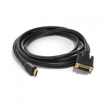SBOX kabel HDMI-DVI-D 24+1  2m črn