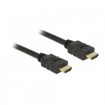 HDMI kabel z mrežno povezavo   1m Delock črn High Speed 3D 4K