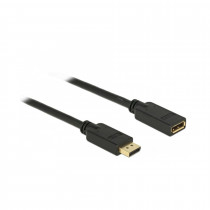 DisplayPort podaljšek 1m 4K 60Hz Delock črn