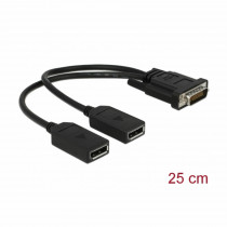 Delock adapter DMS59-2xDisplayPort 25cm 65354