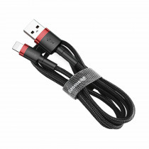 Kabel Apple USB/Lightning 3m 2A Cafule rdeč+črn Baseus