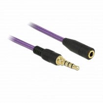 Delock podaljšek AVDIO 3.5M-3.5Ž  4pin 1m vijola 85623
