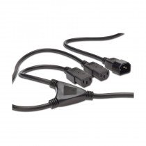 Digitus napajalni kabel 220V EURO 1xC14 - Y 2xC13 1,7m