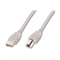 Digitus kabel USB A-B 1m siv dvojno oklopljen