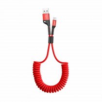 Baseus kabel USB A-C 1m 2A spiralni rdeč CATSR-09