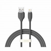 Baseus kabel USB/Lightning 1.2m 2.4A Silica gel črn CAGD000001