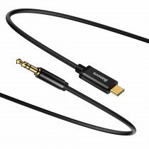 Baseus kabel TipC/AVDIO 3.5M 1.2m jack  3,5mm črn CAM01-01