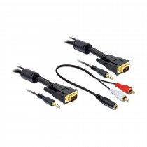 Delock kabel 1:1 SVGA 15 m-m 5m+AVDIO 3,5mm Stereo 84454
