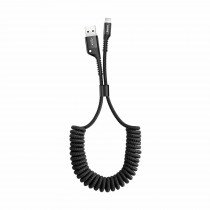 Baseus kabel USB/Lightning  1m 2A spiralni črn CALSR-01