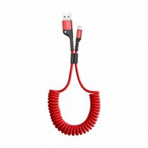 Baseus kabel USB/Lightning  1m 2A spiralni rdeč CALSR-09