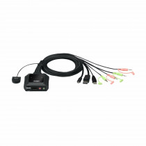 ATEN KVM stikalo 2x1 mini DP/USB TipC s kabli CS52DP