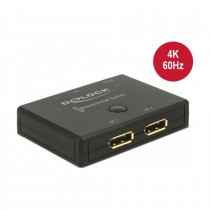 Delock video stikalo 2:1 DisplayPort 4K dvosmerno 60Hz 18750