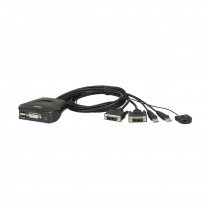 KVM stikalo  2:1 mini DVI/USB s kabli CS22D Aten
