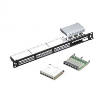 Leviton panel CAT.6A FTP 24-port 10GPlus 4x6 modul AC6PNLF240K2M