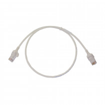 Leviton patch UTP CAT.6 0,6m bel 3,8mm HighFlex 123-6H460-02W