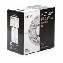 Kabel CAT.5e UTP 4x2 AWG24 300Mhz LSOH Euroclass Eca 305m KELine