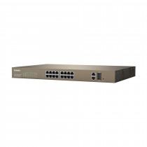 Stikalo 100M 48cm 18xRJ45 16x PoE 2x SFP 2x Giga uplink Tenda Web Smart