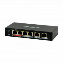 HiLook stikalo 100M  6-port 4x PoE mini kovinsko ohišje NS-0106P-35