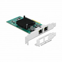 Delock mrežna kartica PCIe 2xRJ45 GigaLAN i82576 89021