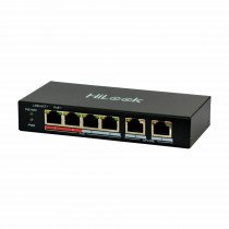 HiLook stikalo 100M  6-port 4x PoE mini kovinsko ohišje NS-0106P-35