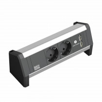 Bachmann DESK 1 namizni razdelilec 2x220V, 2xUSB 902.0192