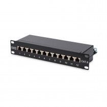 Digitus 250mm panel 12-port CAT.6 1U FTP DN-91612S