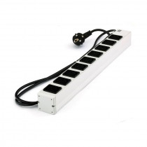 Bachmann razdelilec rack 9xEuro C13 ALU siv 333.539