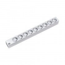 Bachmann razdelilec rack 9x220V ALU 3m siv 333.4047