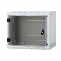 Triton kabinet zidni 12U 635 600x400 siv sestavljen snemljive stranice