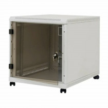 Triton kabinet 12U 620 600x900 siv sestavljen s kolesi