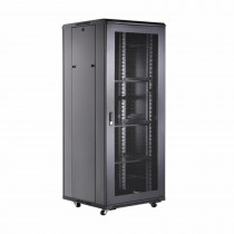 DATECH kabinet 42U 2055 800x800 črn perf. vrata sp./zd.+polica DT3.8842.9001