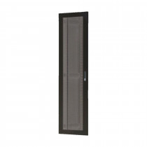 Toten vrata perforirana 42U širine 600mm za kabinet črna