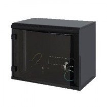 Triton kabinet zidni  9U 600x400 500 črn sestavljen