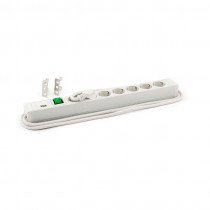 Bachmann razdelilec rack 7x220V PVC siv s stikalom 2m 333.600