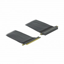 Delock kartica Riser Card PCIe x16 na x16 ploščat kabel 30cm 85764