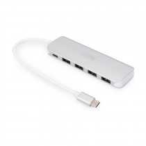 Digitus hub USB 3.0 4xA + TipC srebrn DA-70242-1