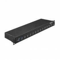 Delock hub rack USB 3.0 13xA  3.1 industrijski 64039