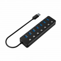 Gembird hub USB 3.1 7xA s stikali UHB-U3P7P-01