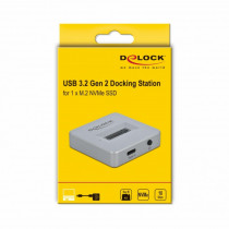 Delock čitalec diskov USB 3.2 Gen2 TipC za M.2 NVMe PCIe SSD 64000