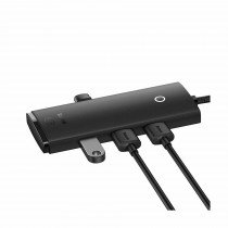 Baseus hub USB TipC 4xTipA 1xC 0.25m črn WKQX030301
