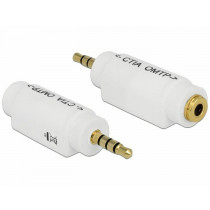 Delock adapter AVDIO Jack 3,5M 4-pin CTIA-Jack 3,5Ž 4-pin OMTP 65590