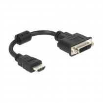 Adapter HDMI M - DVI-D Ž  24+1 20cm Delock