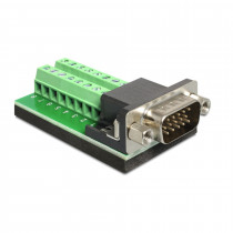 Delock adapter VGA 15M / terminal block 65424