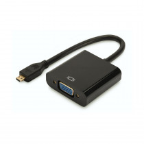 Adapter HDMI-D Mikro M - VGA Ž 10cm Digitus