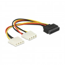 Adapter SATA M + 2x Molex Ž Delock