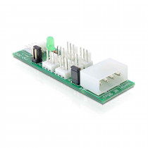 Delock adapter DC 3pin 6x ventilator 5V/ 12V 25218
