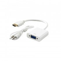 Adapter HDMI M - VGA Ž HD15 Aktivni na kablu 15cm SBOX