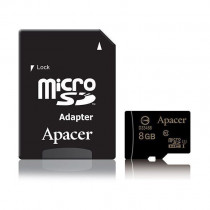 Pomnilniška kartica microSD HC  8GB APACER UHS-I Class 10 + SD adapter