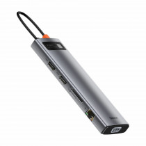 Baseus priklopna postaja USB 3.0 TipC 11v1 siva CAHUB-CT0G
