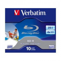 BLU-RAY 6x 25Gb 10-kos printable Verbatim